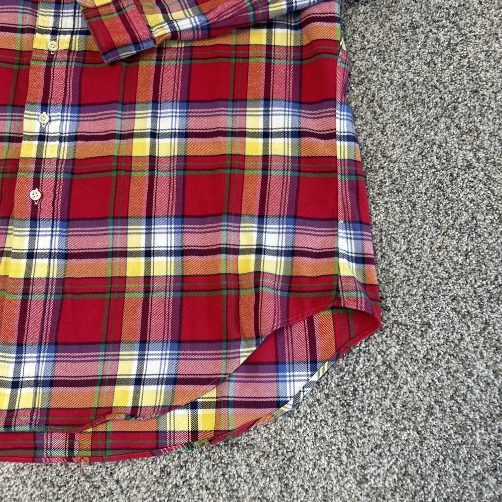 Vintage Men's XL Classic Fit Ralph Lauren Flannel Check Shirt Multicolor - Picture 5 of 12